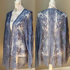 Sundance Catalog Long Sleeve Boho Lace Cardigan Topper